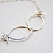 Infinity Necklace , Hammered Sterling Silver , Modern Minimalist , Everyday necklace , Infinity jewelry