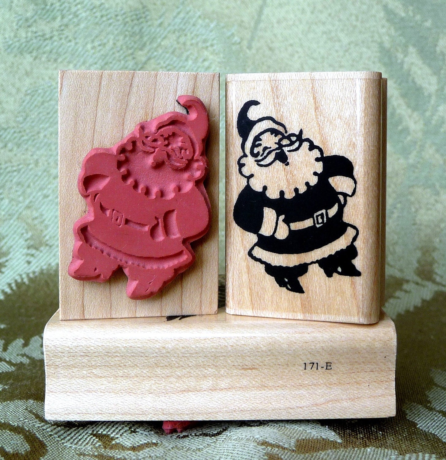 Old Fashioned Santa rubber stamp from oldislandstamps