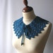 RESERVED FOR MICHELLE Monaco Blue Lace Collar