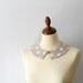 PeterPan Collar Detachable Polka dot and Heart Neutral Color