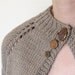 Beige Lace Sweater with Vintage Buttons