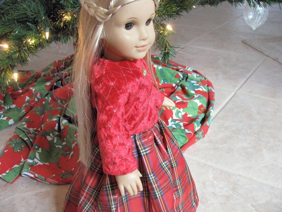 American Girl 18 Inch Doll Julie Christmas Clothes