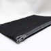 Small black pinstriped pouch