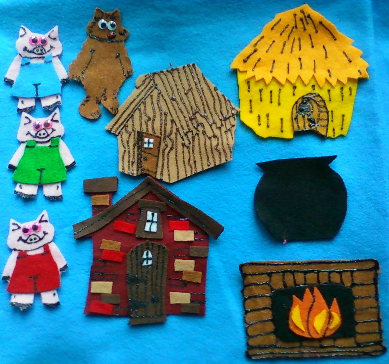 the-three-little-pigs-and-the-big-bad-wolf-flannel-board-felt-board