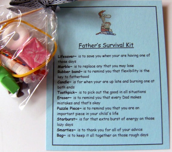 Father's Survival Kit Cute gift for Dads