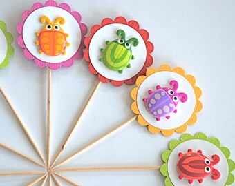 Buggy Critters Cupcake Toppers