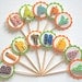Happy Birthday Felt Letters - Bakers Dozen Cupcake Toppers