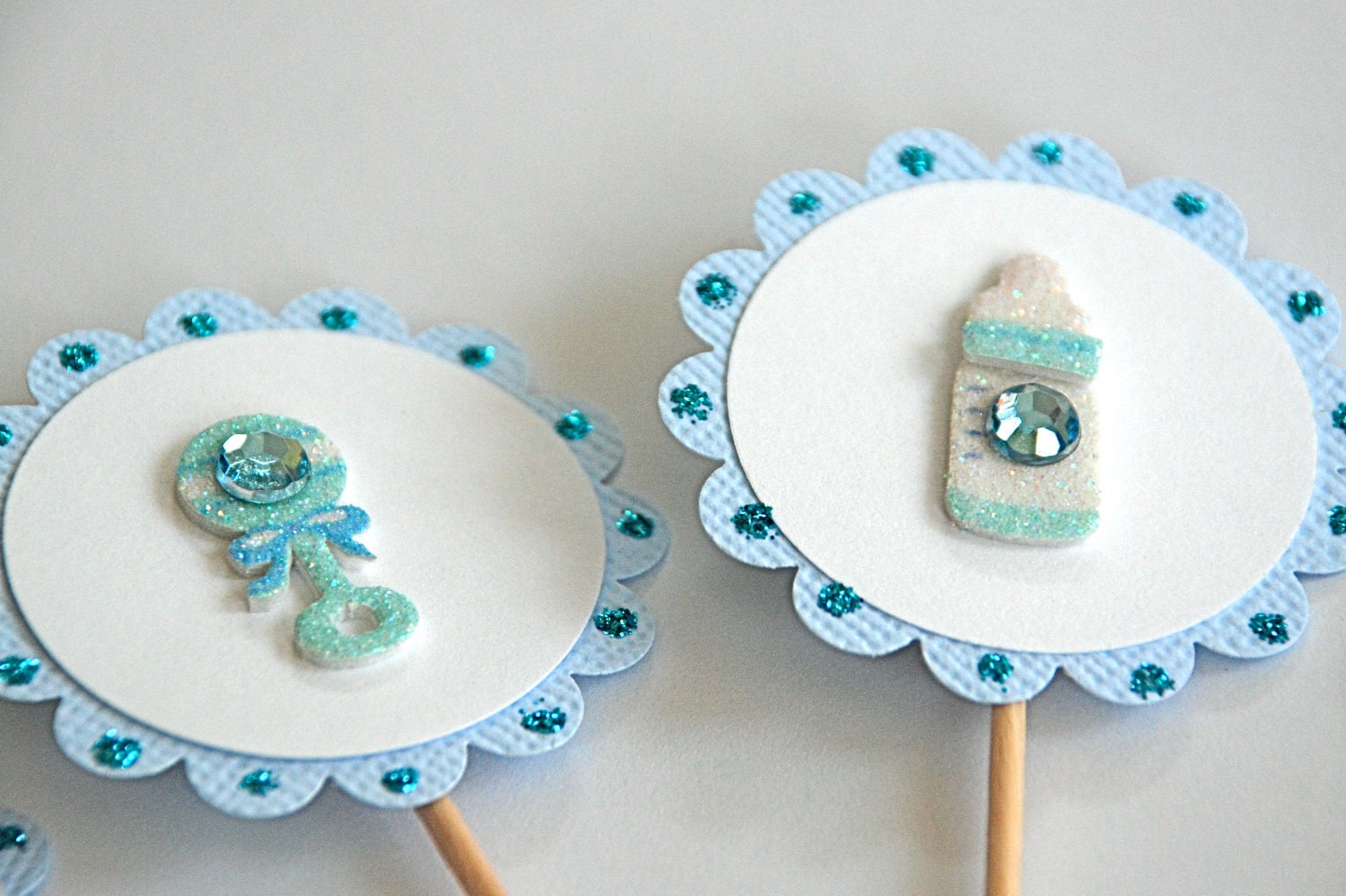 Sweet Baby Boy Cupcake Toppers