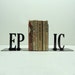 EPIC Text Metal Art Bookends - Free USA Shipping