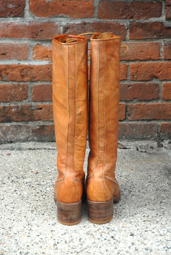 lace up frye boots vintage