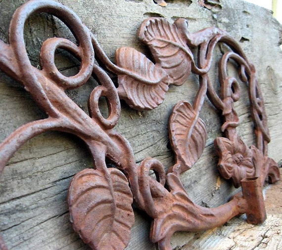 Cast Iron Planter Architectural Garden Wall Hanging