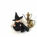 Halloween Witch Doll Witchy Fabric Tiny Wise Woman