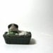 Chalkware Dog in Basket Vintage Figurine Japanese Spaniel