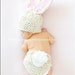 Bunny Hat, Bunny Set, Diaper Cover, Baby Girl, Baby Boy, Photo Prop, Photography prop, MADE TO ORDER