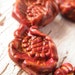 Dusty Rust Wild Rose bead (ready to ship)