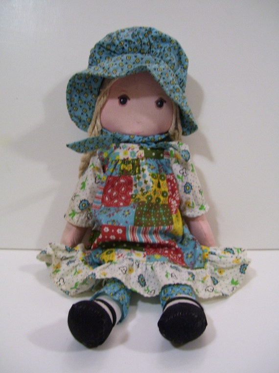 The Original 1970's Knickerbocker Holly Hobbie Rag Doll