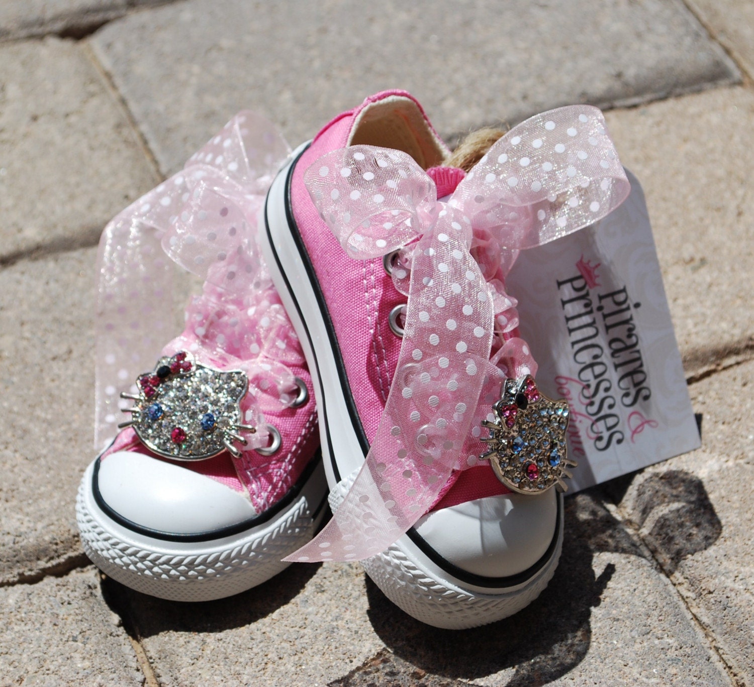  Hello  Kitty  Baby  Bling Pink Converse Shoes  Sneakers