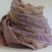 Hand Dyed Recycled Silk Chiffon Ribbon - Mixed Purples, 10 yds