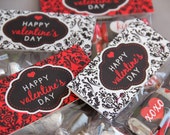 VALENTINE'S DAY - Printable Treat Bag Toppers - Damask and Hearts - DIY Classic Valentine Collection - by Make Life Cute Il_170x135