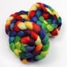 Silk/ Polwarth Wool Roving - Handpainted Felting or Spinning Fiber