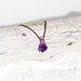 vintage brass necklace with raw amethyst quartz