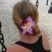 pink and purple orchid barrette