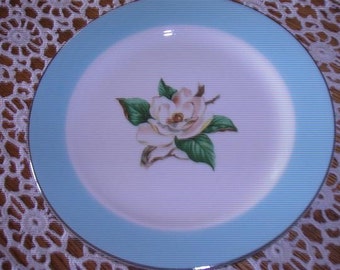 Cavalier Eggshell Turquoise by Homer Laughlin, distributed by Lifetime China co--Bread and Butter Plate