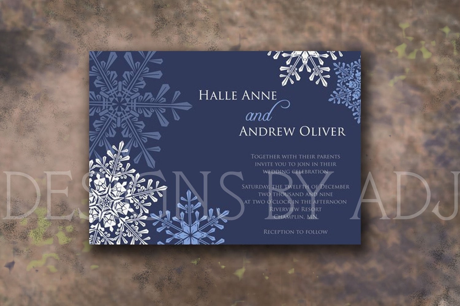 Winter Wonderland Wedding Invitation