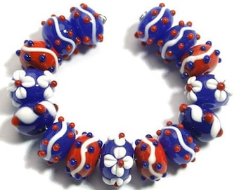 Handmade Lampwork Bead Set - Kiln Annealed BB60
