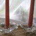 Vintage Candle Holders Crystal Clear Fenton