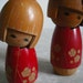 Vintage Doll Japanese Kokeshi Kawaii Pair