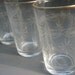 Vintage Glasses Set of Eight Etched Sunburst