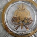 Vintage Plate Georges Briard Glass Platter Gold Mid Century