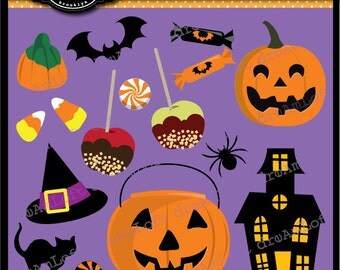 Halloween Clip Art Trick Or Treat for Personal and Commercial Use