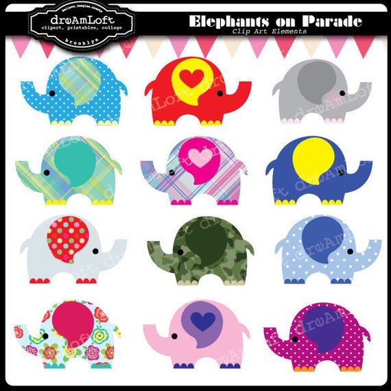 clipart elephants on parade - photo #3