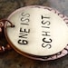 Gneiss Schist - Geology Necklace in Copper and Brass
