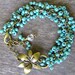Bracelet, Turquoise, Beaded, Bohemian, Wedding jewelry, Bridal