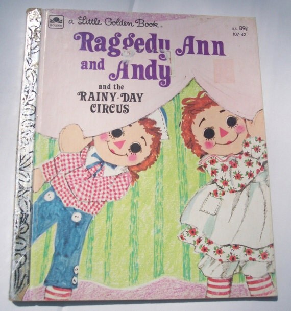 Vintage 1970's Children's Book Raggedy Ann and Andy