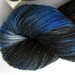 Black and Blue 3 - Jackalope, sock superwash merino/nylon- 100g, 410yds
