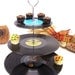 Retro Vintage Record Dessert 3 Tier Pedestal Cake Cupcake Stand Upcycle Recycle Wedding Birthday Graduation Party Rock Around The Clock