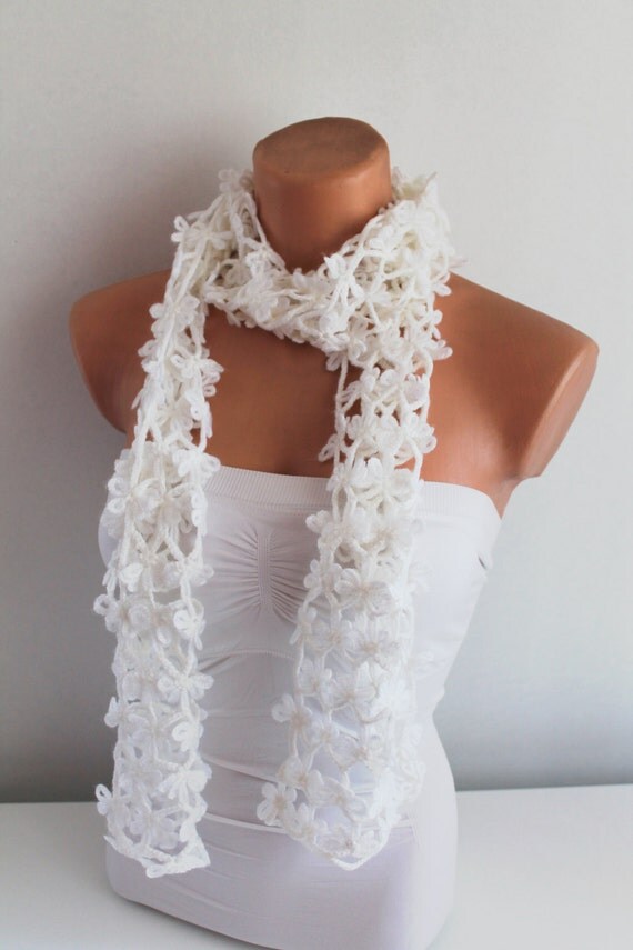 white scarf white scarf