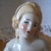 Antique Porcelain half doll Germany. Free Shipping in the USA