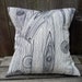 Wood Grain Print Black And White Removable Pillow Cover,Cushion Cover,Sofa Pillow 16X16