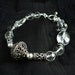 Rock Crystal Quartz Bracelet Turkish Artisan Metal, Gemstone, Handmade Jewelry