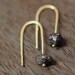 Raw Black Diamond Earrings