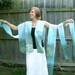 Hand Dyed Batik Sail Boat Cotton Scarf or Headwrap