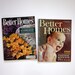 Better Homes and Gardens Magazine 1960 / 2 Issues featuring Atomic Home Decor and Retro Ads