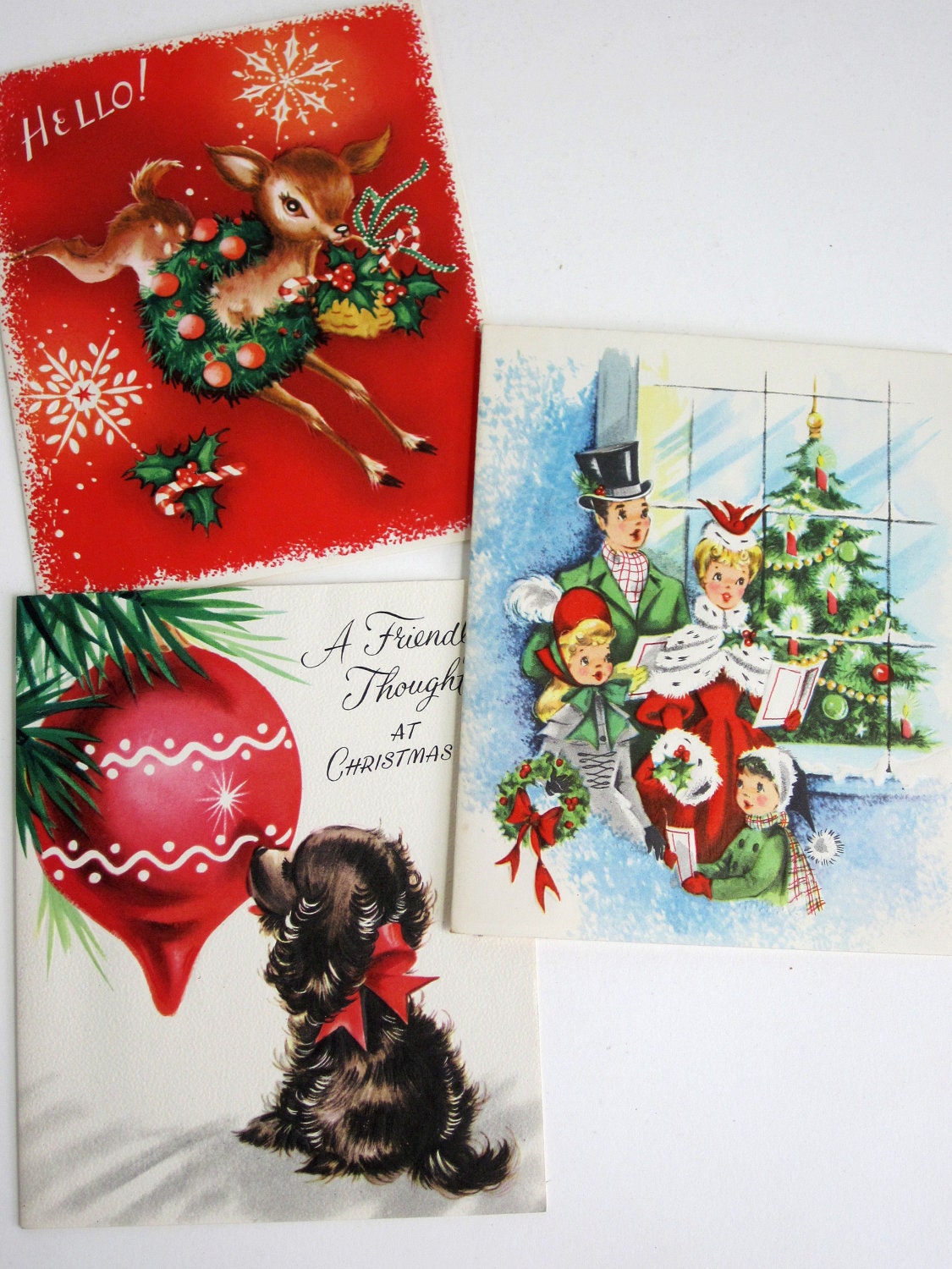 6 Retro Fabulous 50s Christmas Cards