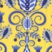 END OF BOLT - Michael Miller Fabric Large Whimsy Doozie Yellow DC4094