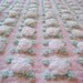 Morgan Jones White Rosebud On Pink Vintage Chenille Bedspread Fabric